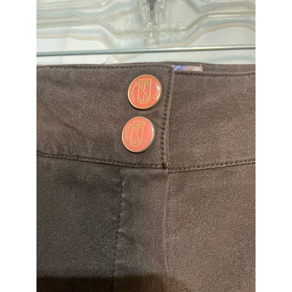 Ladies Brown Riding Breeches With Suede Knee Patches & Pink Logo Detail - Size 3 - Picture 6 of 11